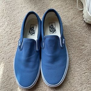 Blue slip on vans